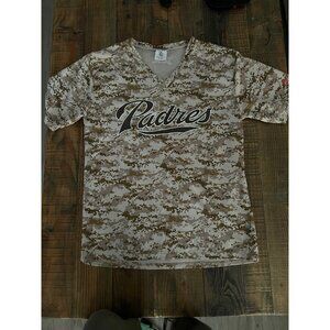 San Diego Padres Camouflage Andrew Cashner #34 V-Neck Jersey X-Large M3